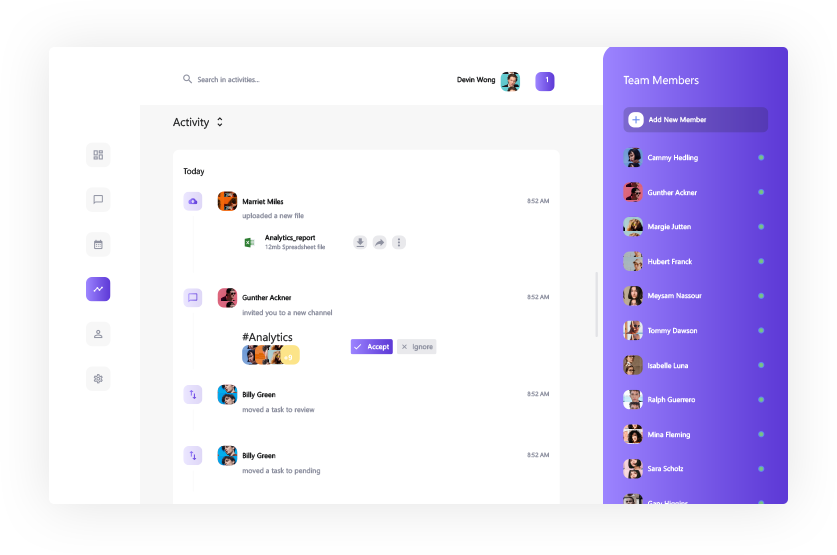 Cross Platform Dashboard UI